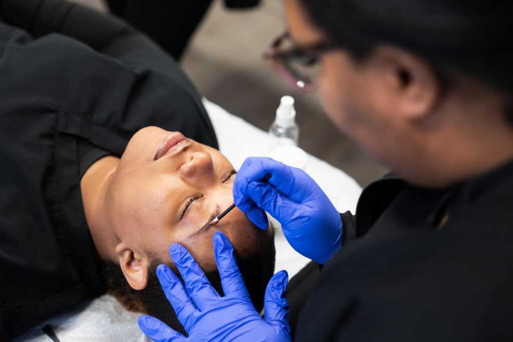 Centura College Esthetician Working