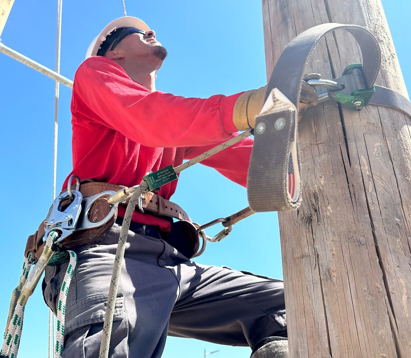 Centura College electrical lineworker program students in training